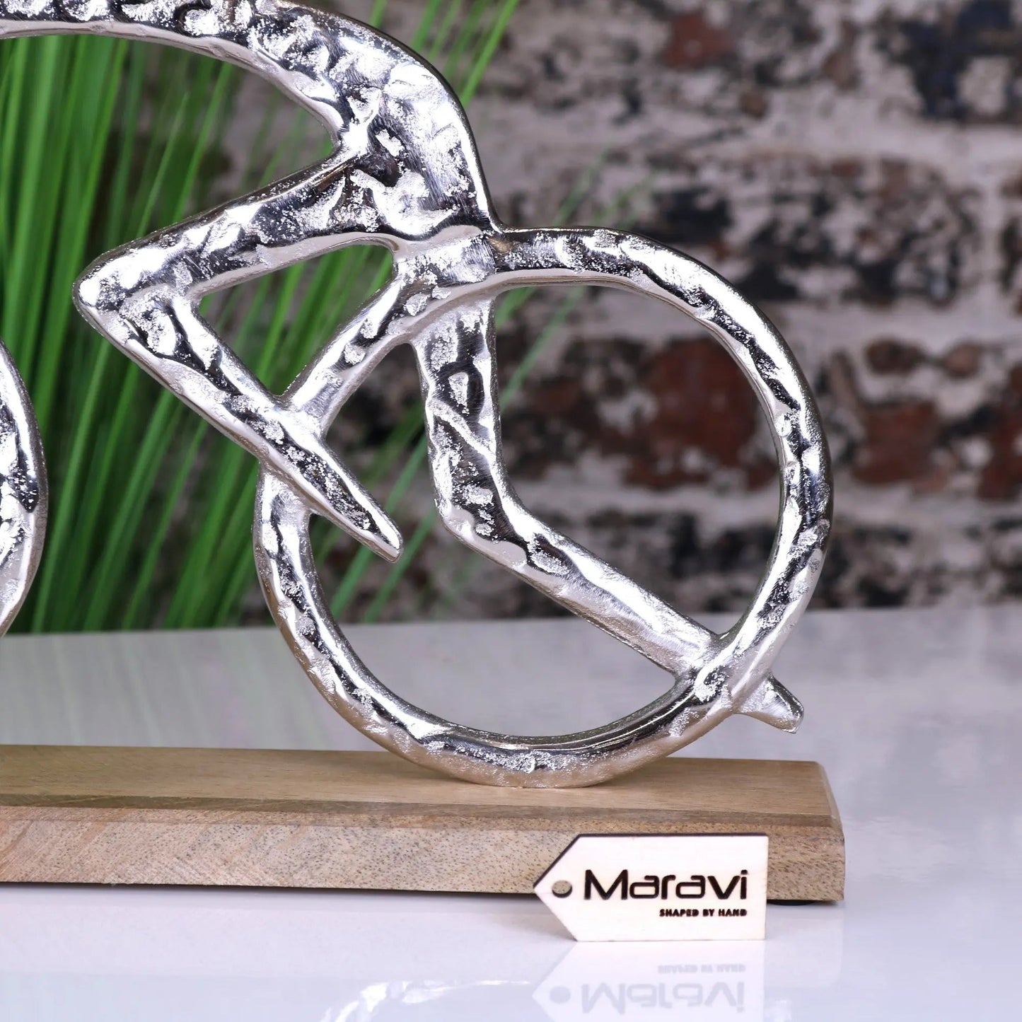 Moda Metal Cyclist Ornament 35cm