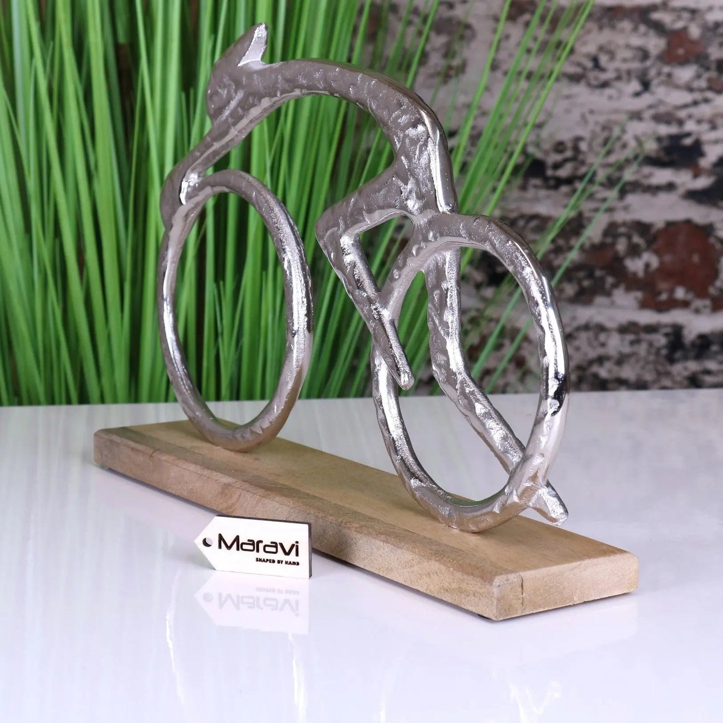 Moda Metal Cyclist Ornament 35cm