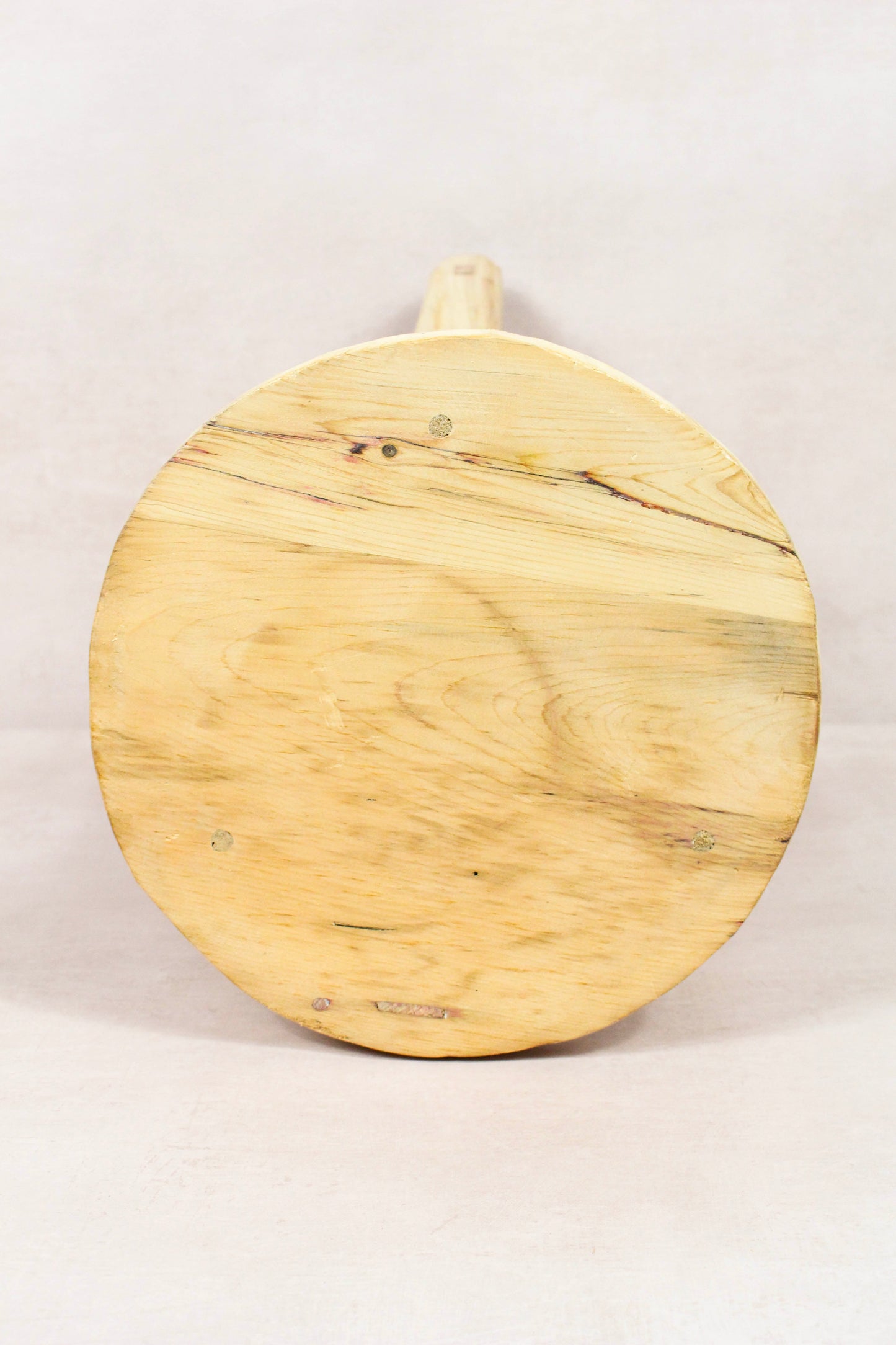 Vintage Rustic Round Stool - Elm wood - 169