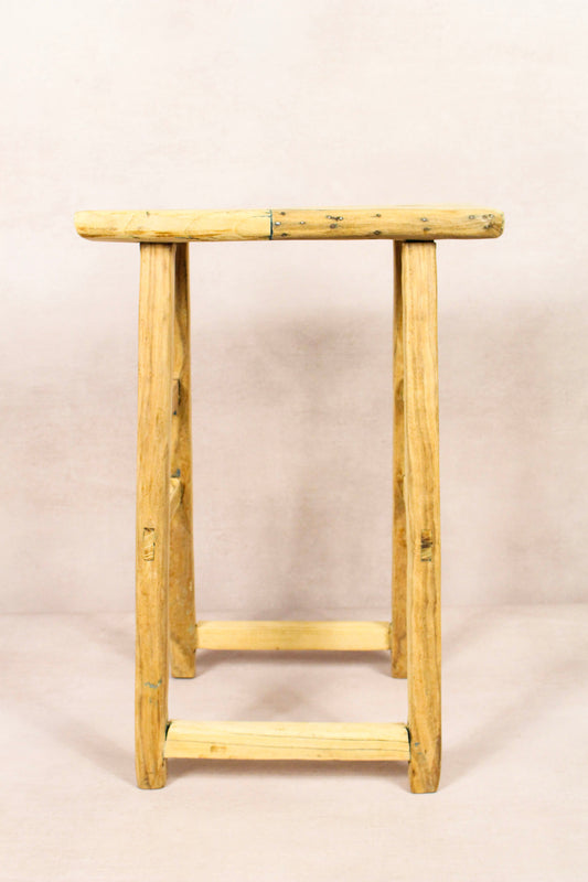 Vintage Rustic Stool - Elm wood - 179
