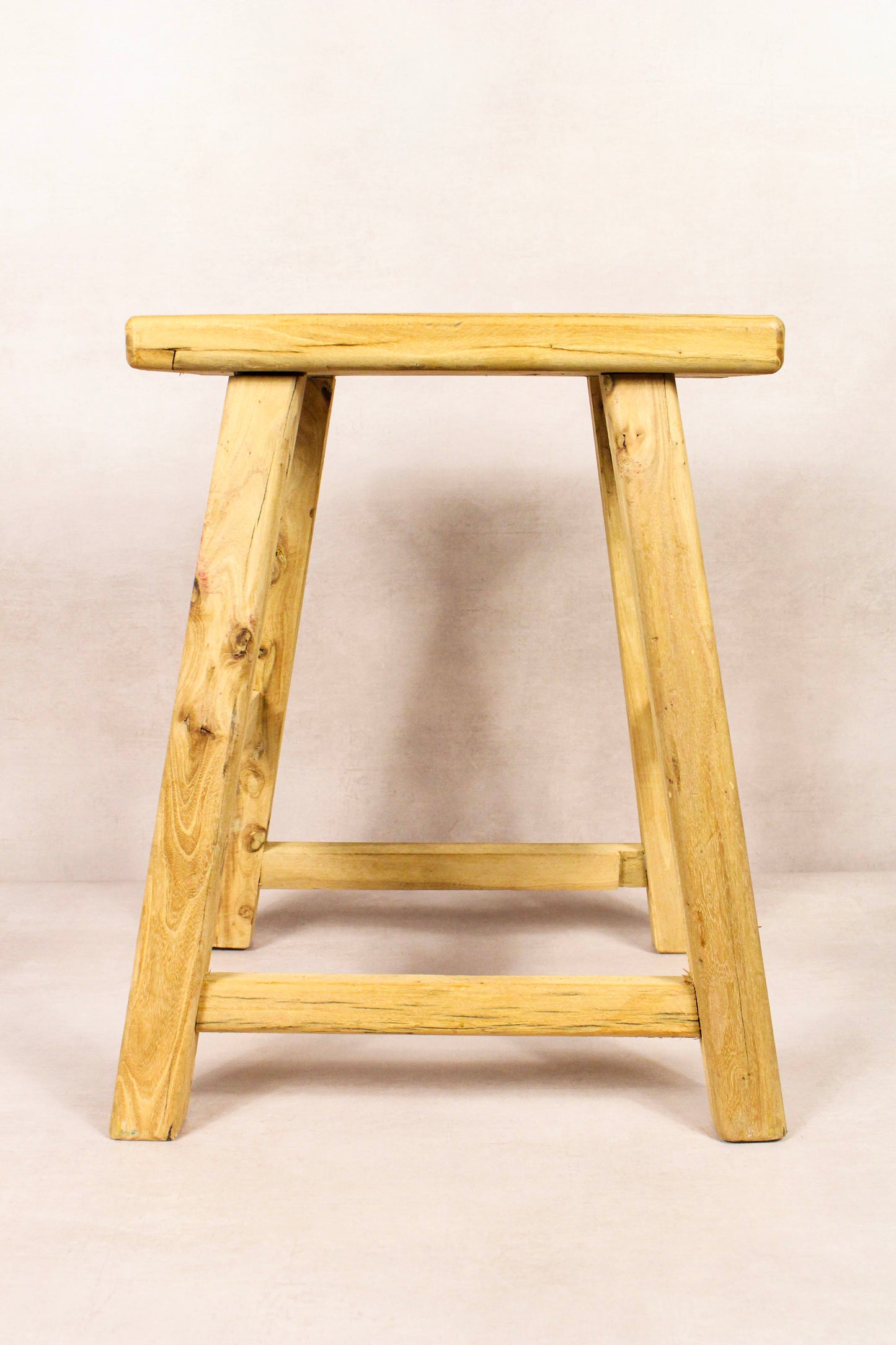 Vintage Rustic Stool - Elm wood - 183