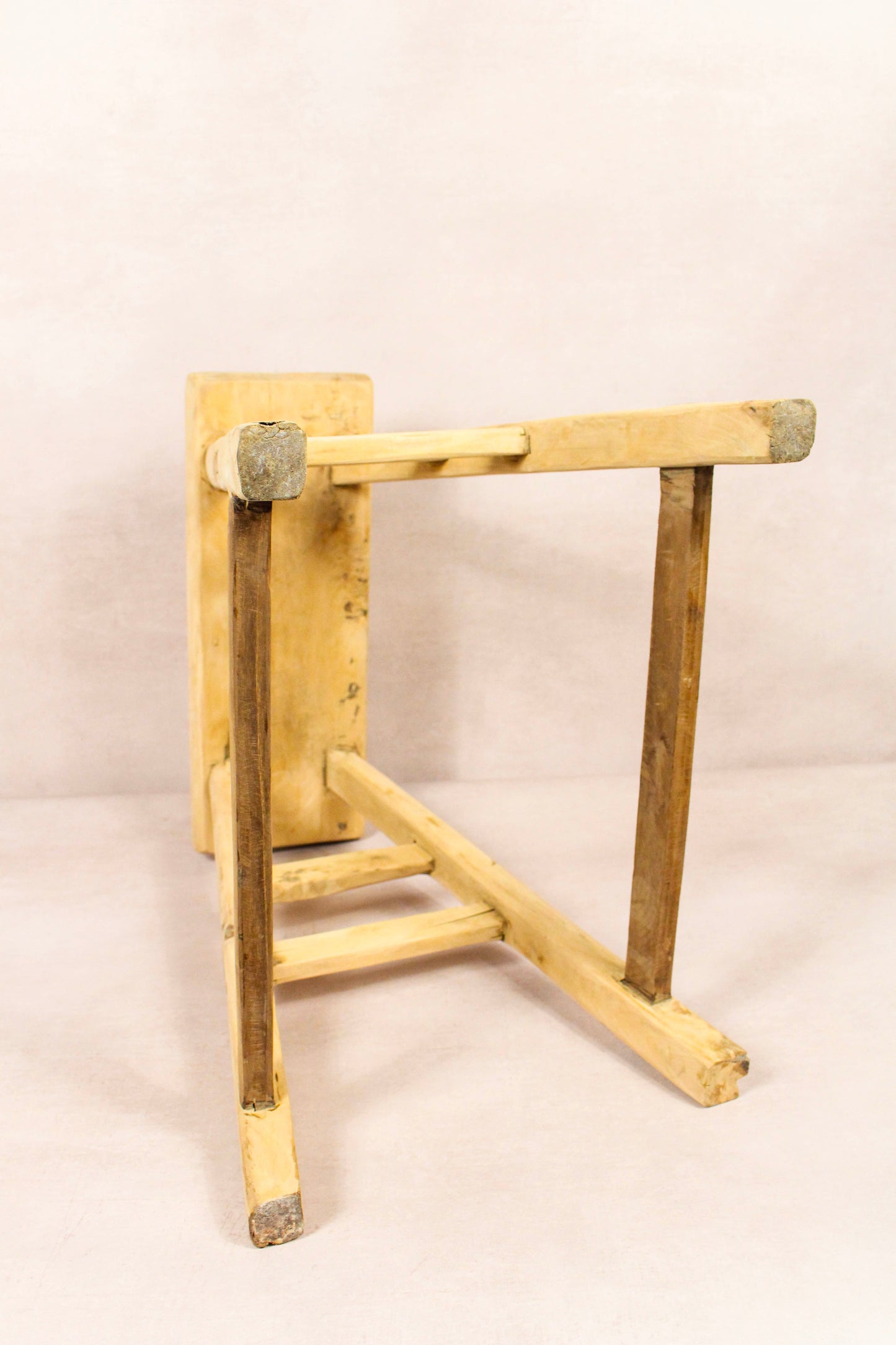 Vintage Rustic Stool - Elm wood - 194