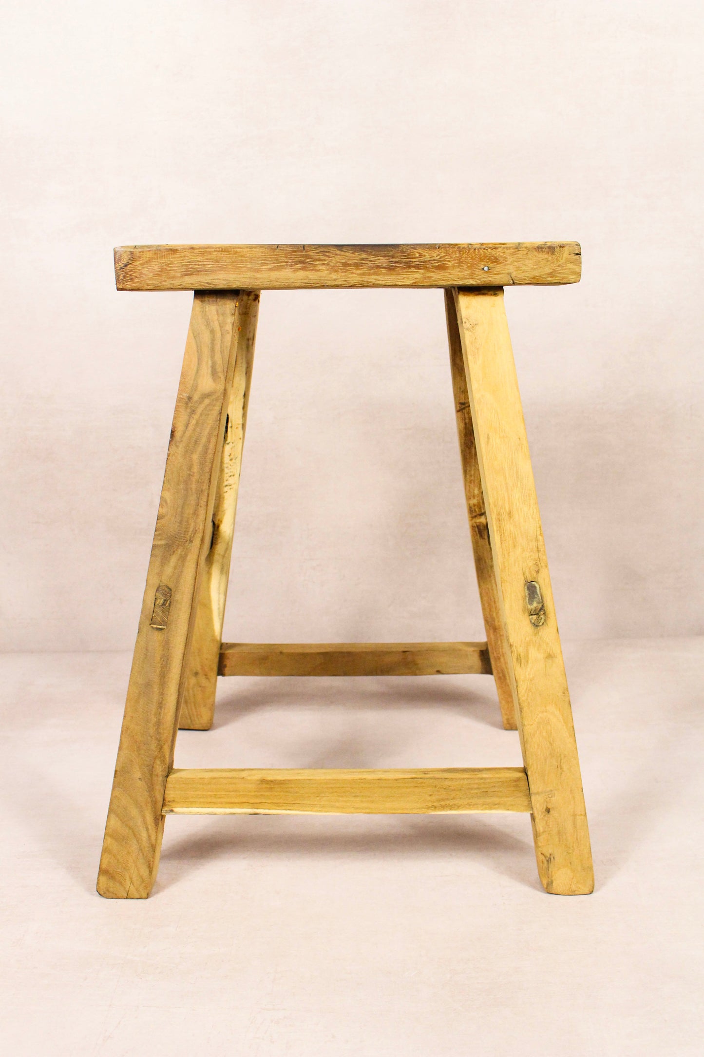 Vintage Rustic Stool - Elm wood - 195