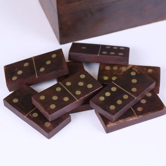 Mera Wooden Domino Set with Storage Box