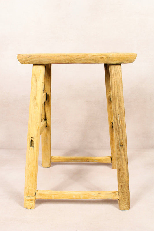 Vintage Rustic Stool - Elm wood - 199