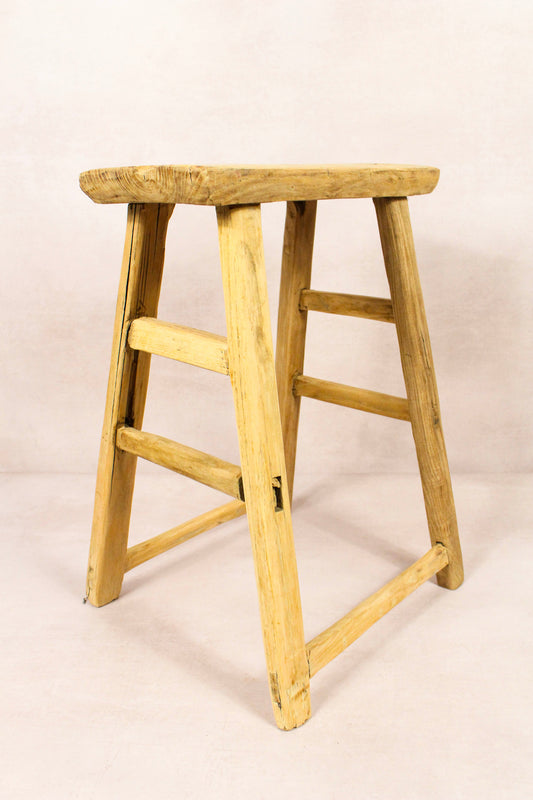 Vintage Rustic Stool - Elm wood - 199