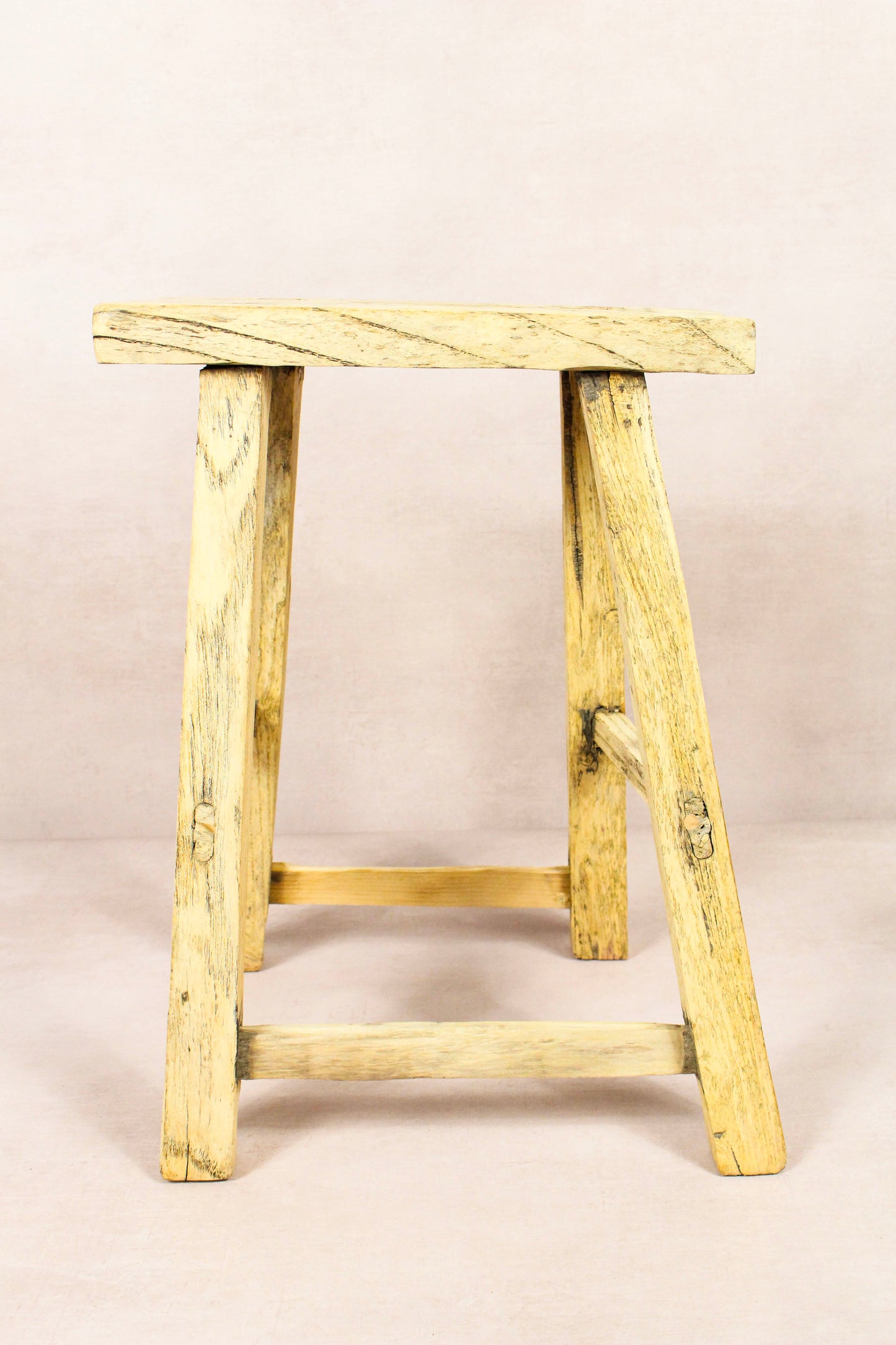 Vintage Rustic Stool - Elm wood - 201