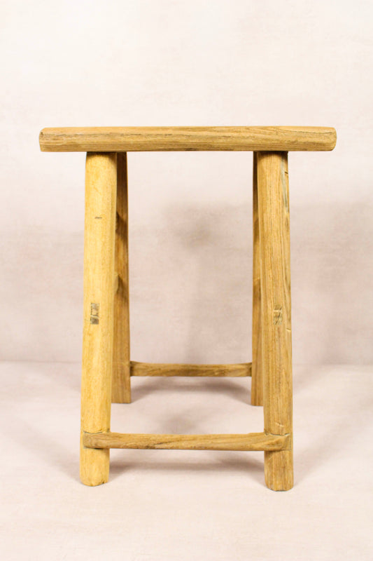Vintage Rustic Stool - Elm wood - 204