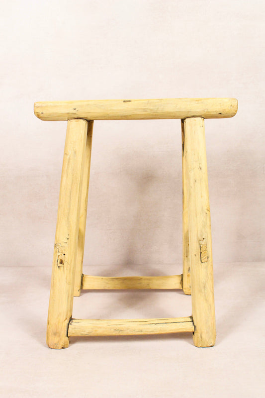 Vintage Rustic Stool - Elm wood - 205