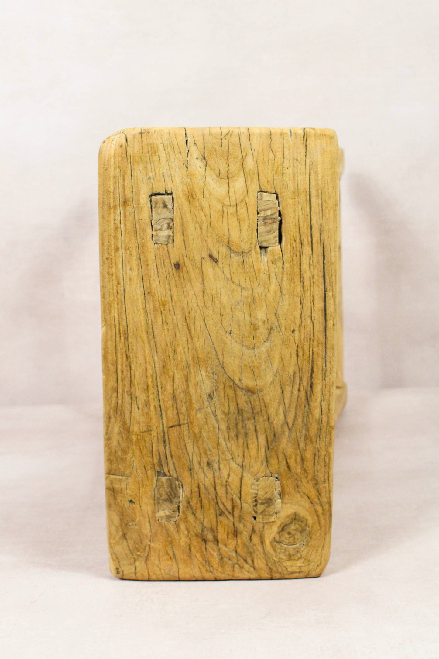 Vintage Rustic Stool - Elm wood - 206
