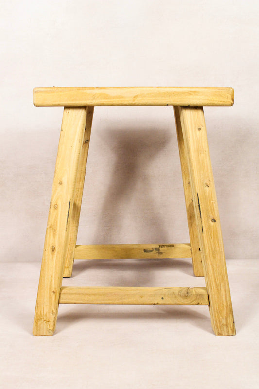 Vintage Rustic Stool - Elm wood - 207