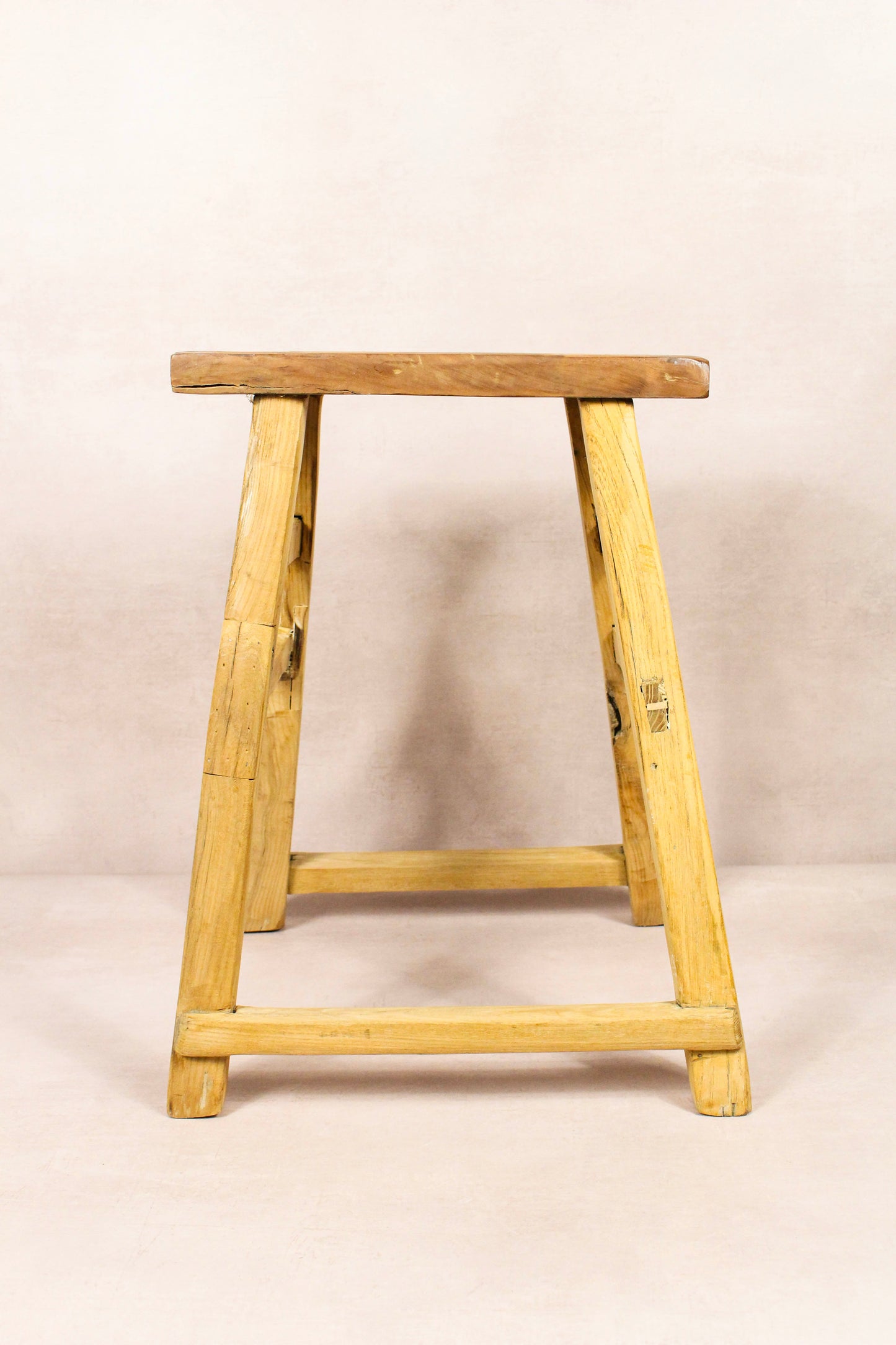 Vintage Rustic Stool - Elm wood - 208