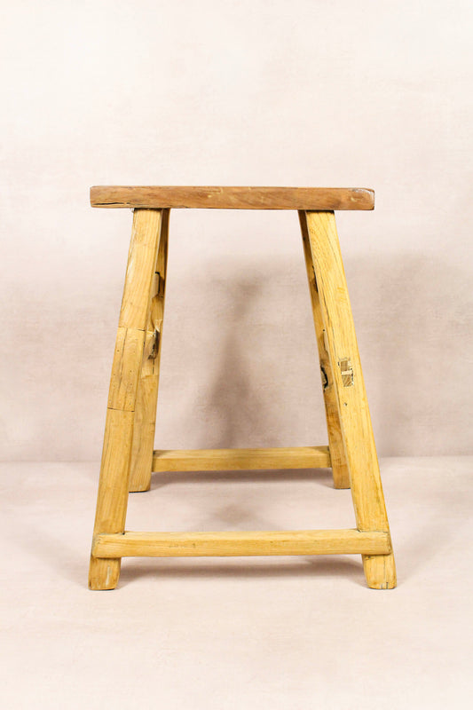Vintage Rustic Stool - Elm wood - 208