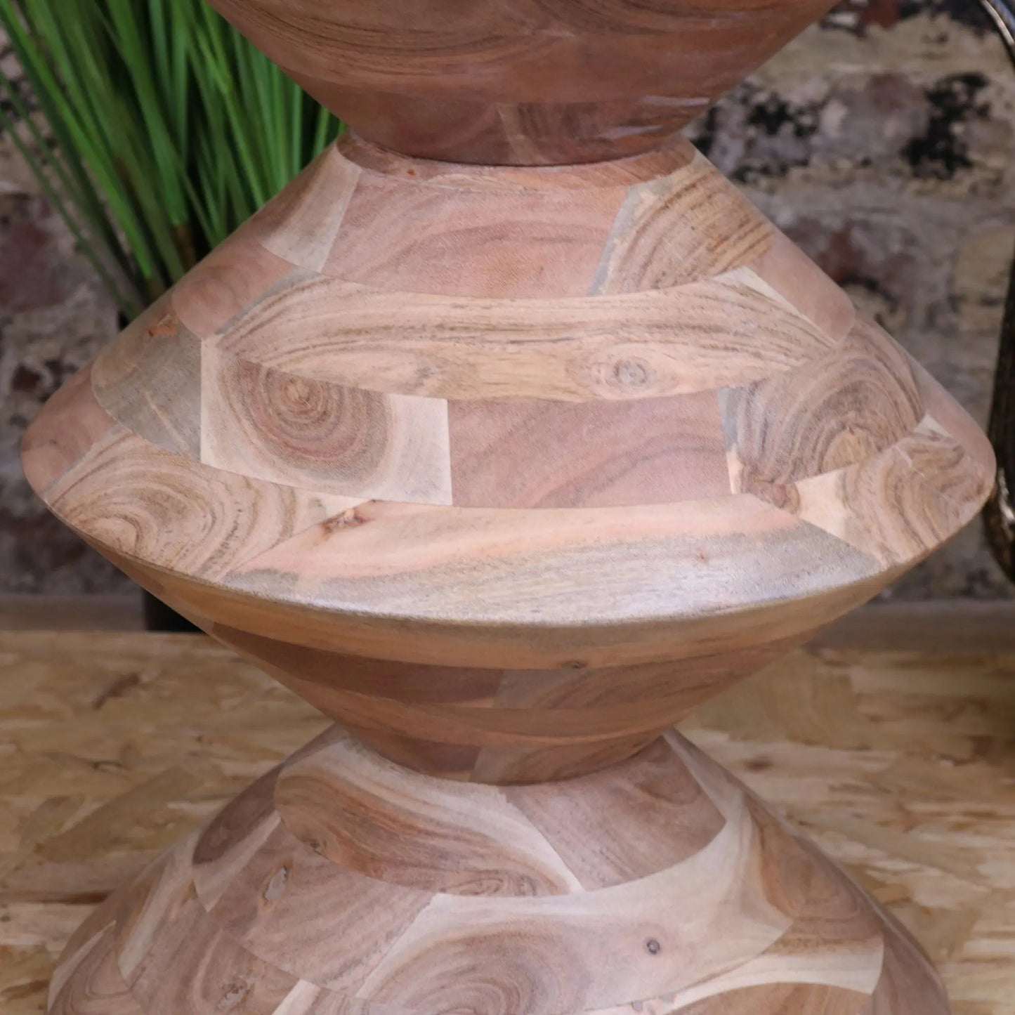 Ujha Totem Side Table Acacia Wood