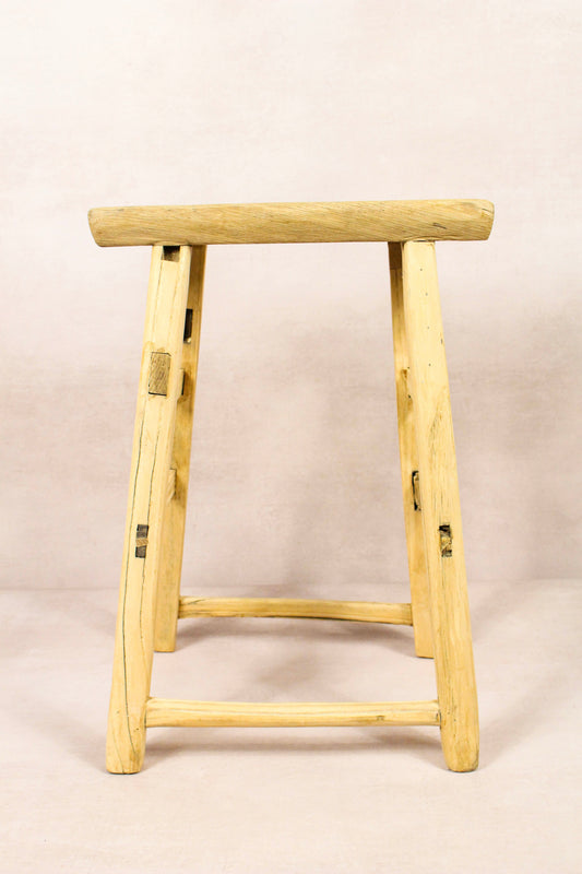 Vintage Rustic Stool - Elm wood - 209