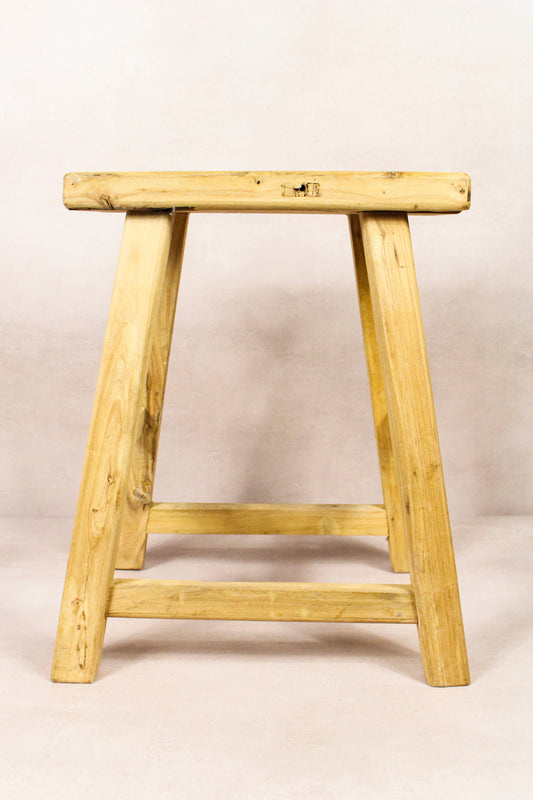 Vintage Rustic Stool - Elm wood - 210