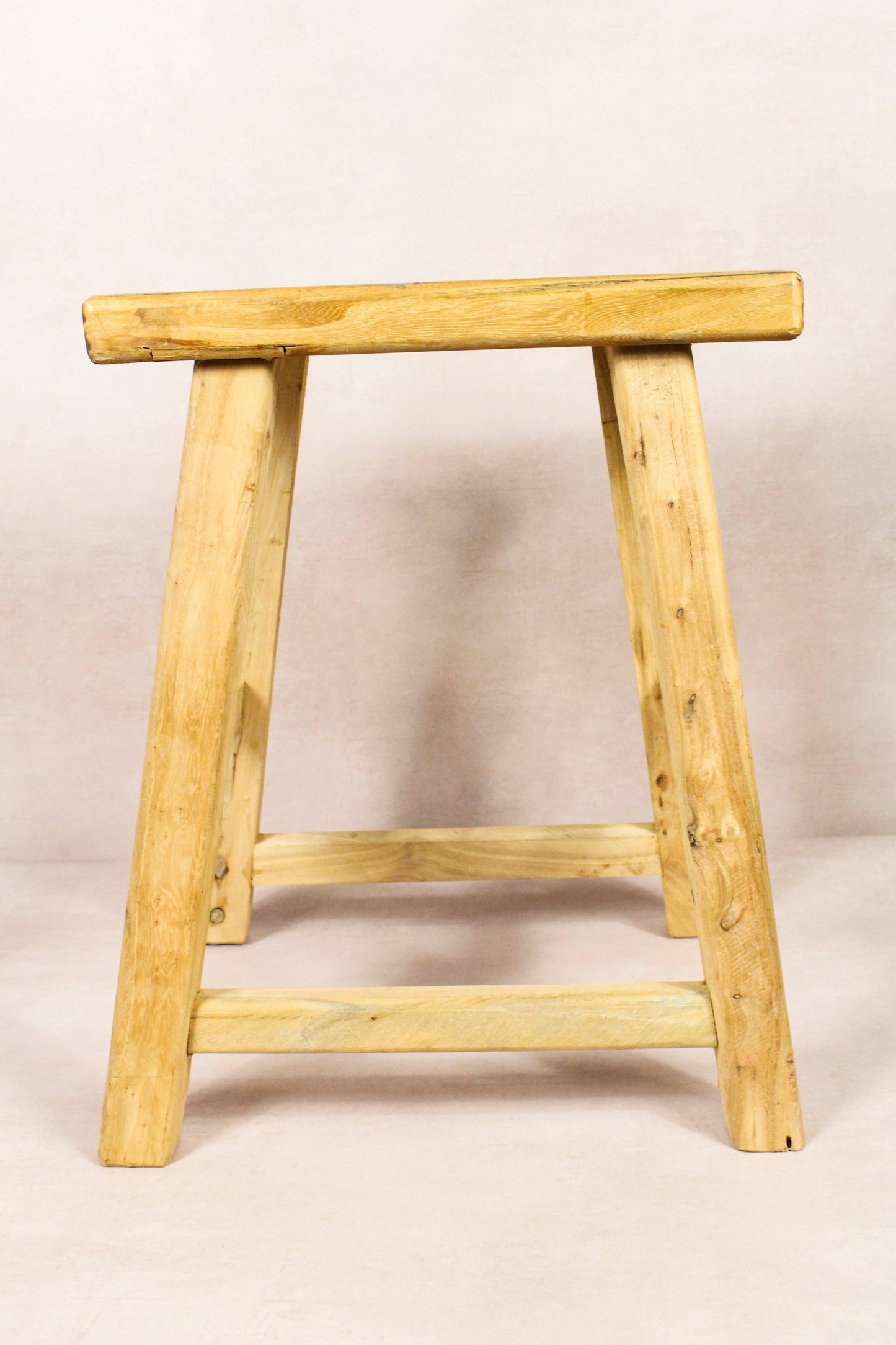 Vintage Rustic Stool - Elm wood - 212