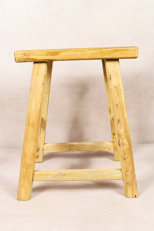 Vintage Rustic Stool - Elm wood - 212