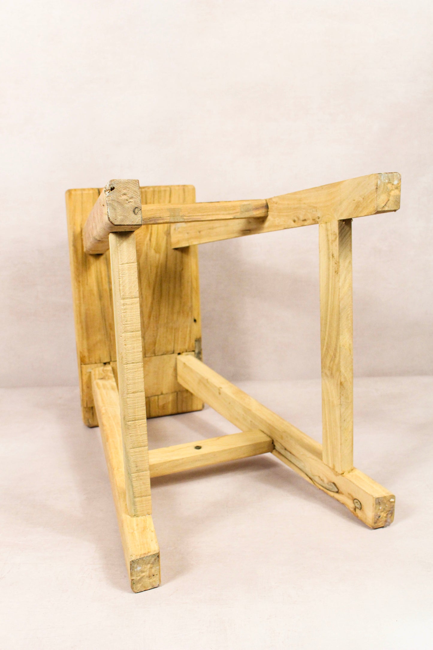 Vintage Rustic Stool - Elm wood - 212