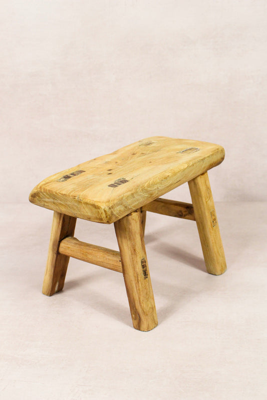 Vintage Rustic Stool - Elm wood - Small - 214