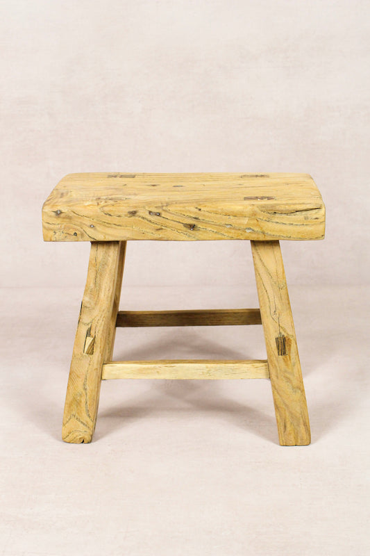 Vintage Rustic Stool - Elm wood - Small - 215