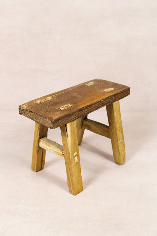 Vintage Rustic Stool - Elm wood - Small - 216