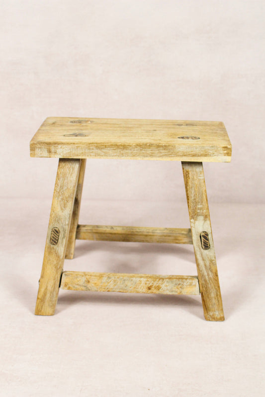 Vintage Rustic Stool - Elm wood - Small - 218