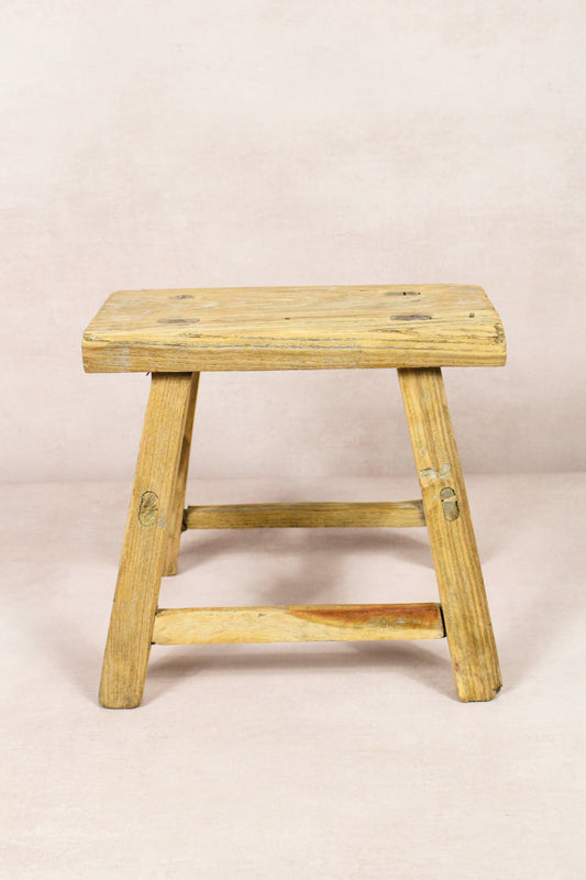 Vintage Rustic Stool - Elm wood - Small - 219