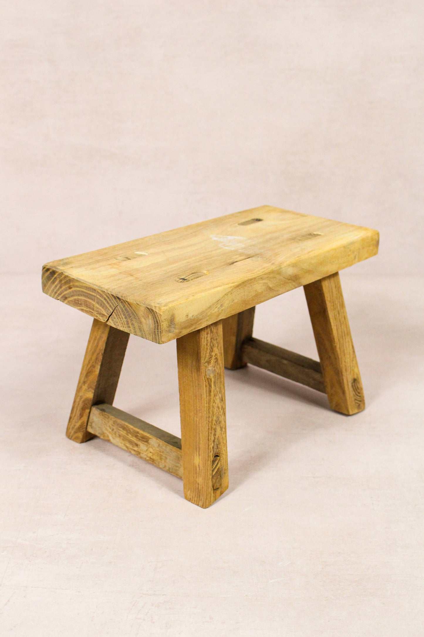 Vintage Rustic Stool - Elm wood - Small - 220