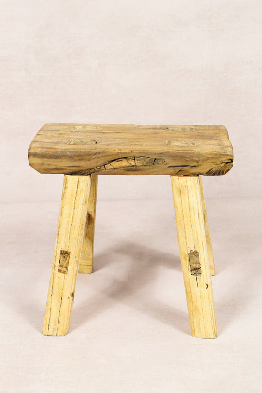 Vintage Rustic Stool - Elm wood - Small - 221