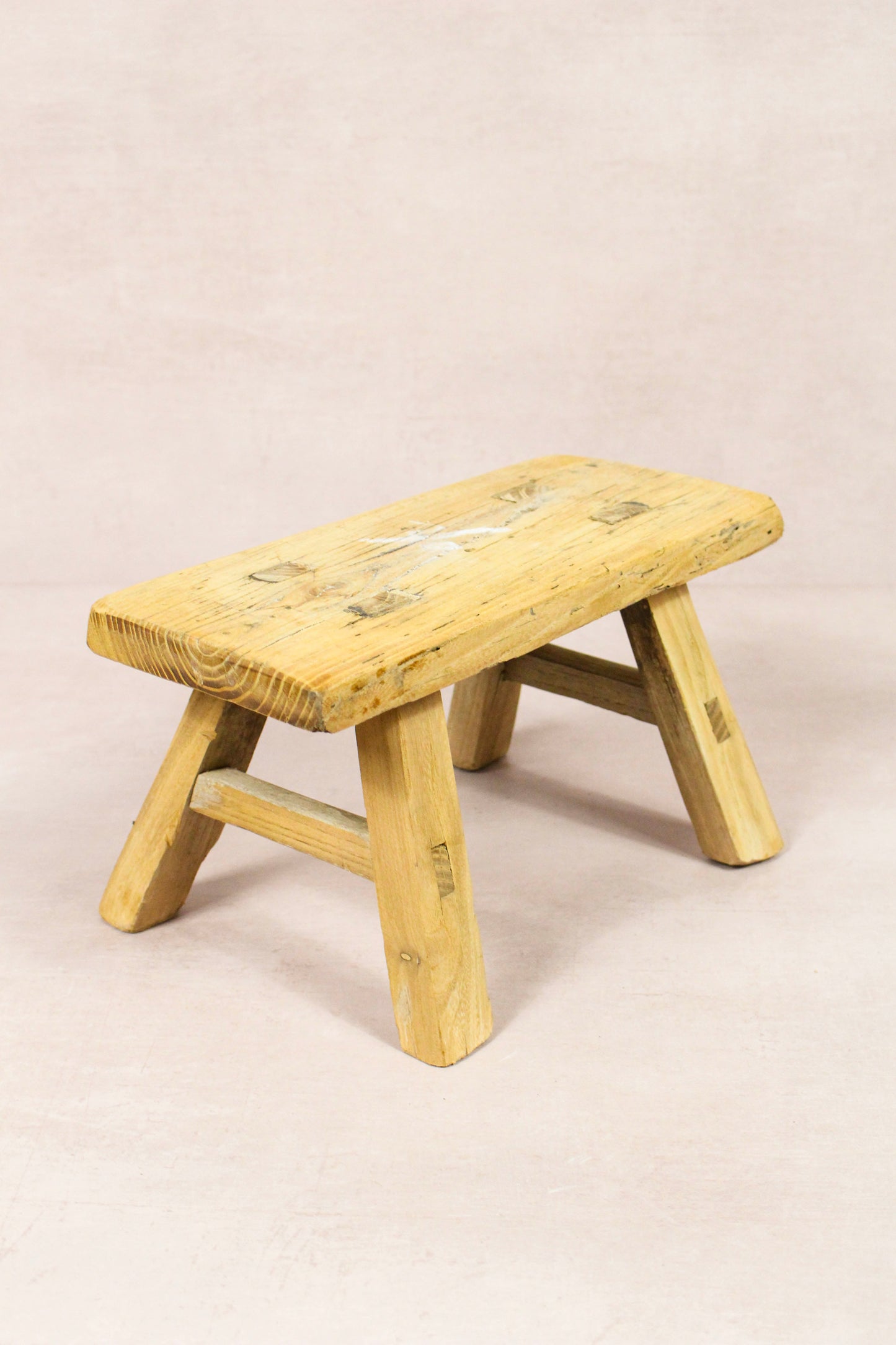 Vintage Rustic Stool - Elm wood - Small - 222