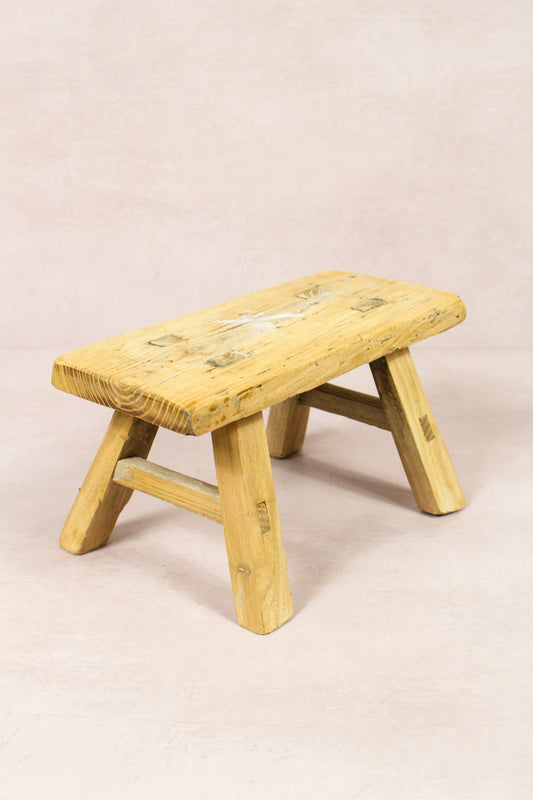 Vintage Rustic Stool - Elm wood - Small - 222