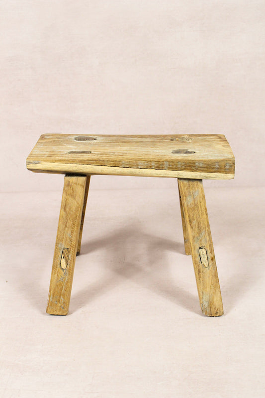 Vintage Rustic Stool - Elm wood - Small - 223