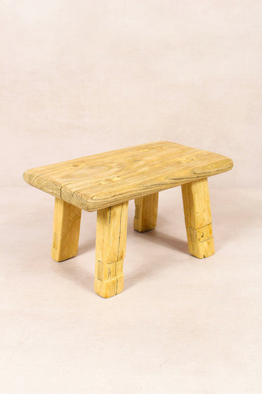 Vintage Rustic Stool - Elm wood - Small - 224