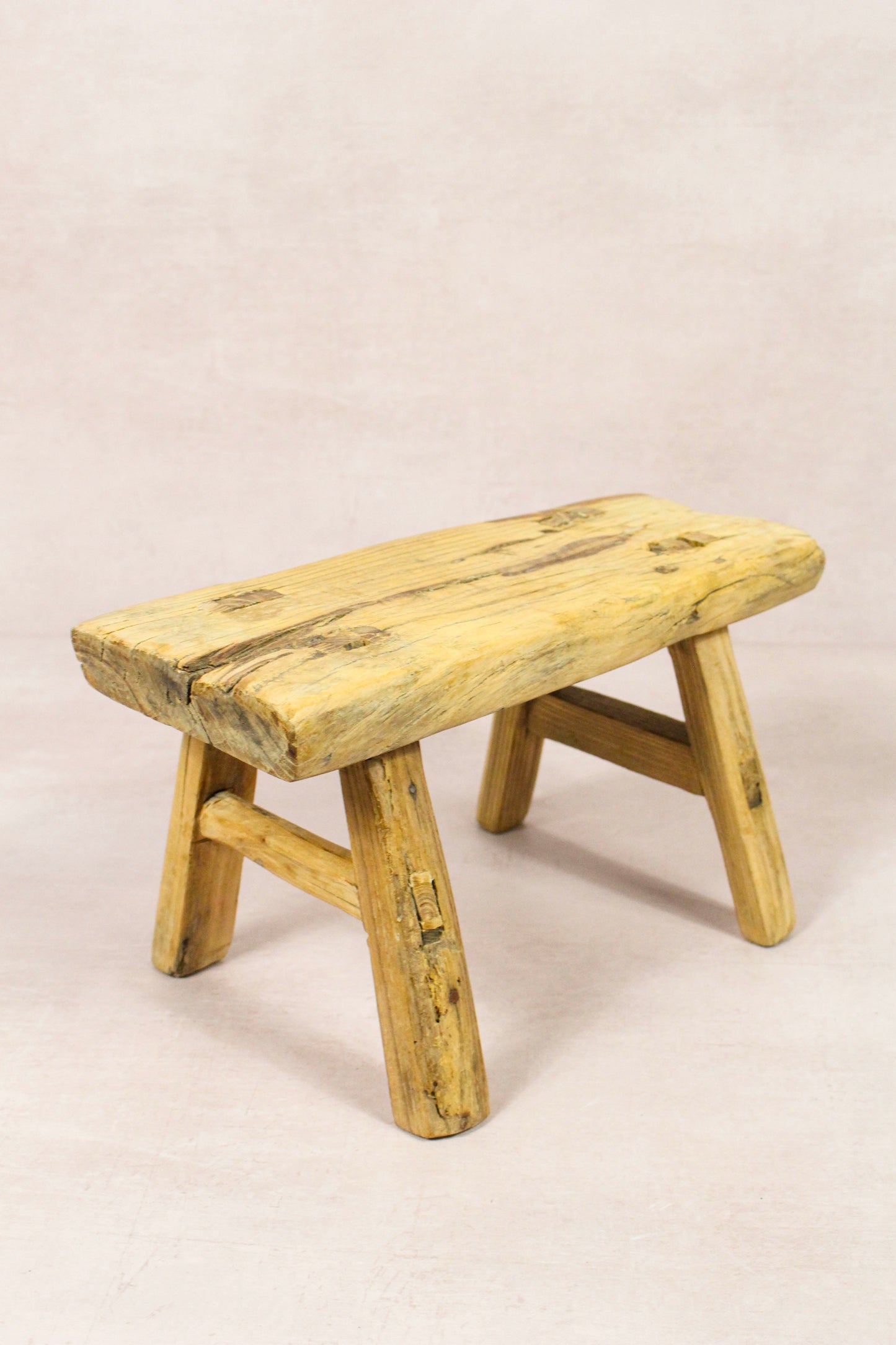 Vintage Rustic Stool - Elm wood - Small - 225