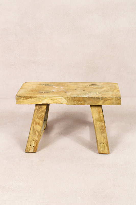 Vintage Rustic Stool - Elm wood - Small - 226