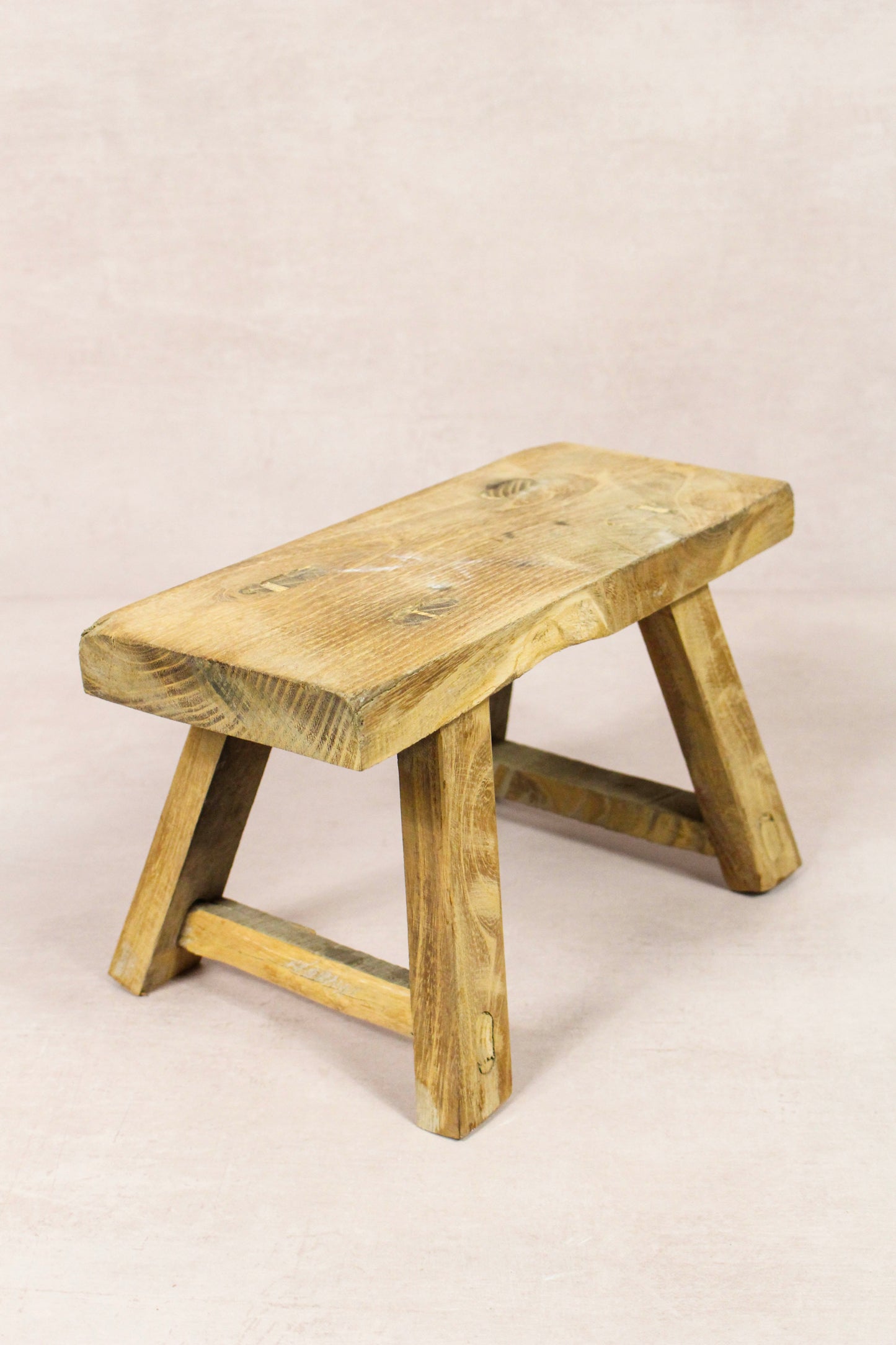Vintage Rustic Stool - Elm wood - Small - 226