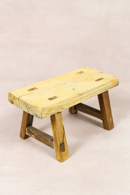 Vintage Rustic Stool - Elm wood - Small - 227