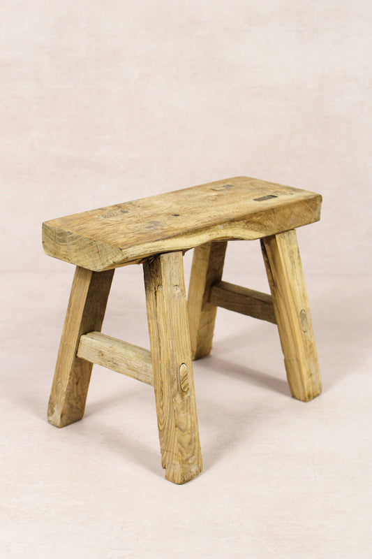 Vintage Rustic Stool - Elm wood - Small - 228