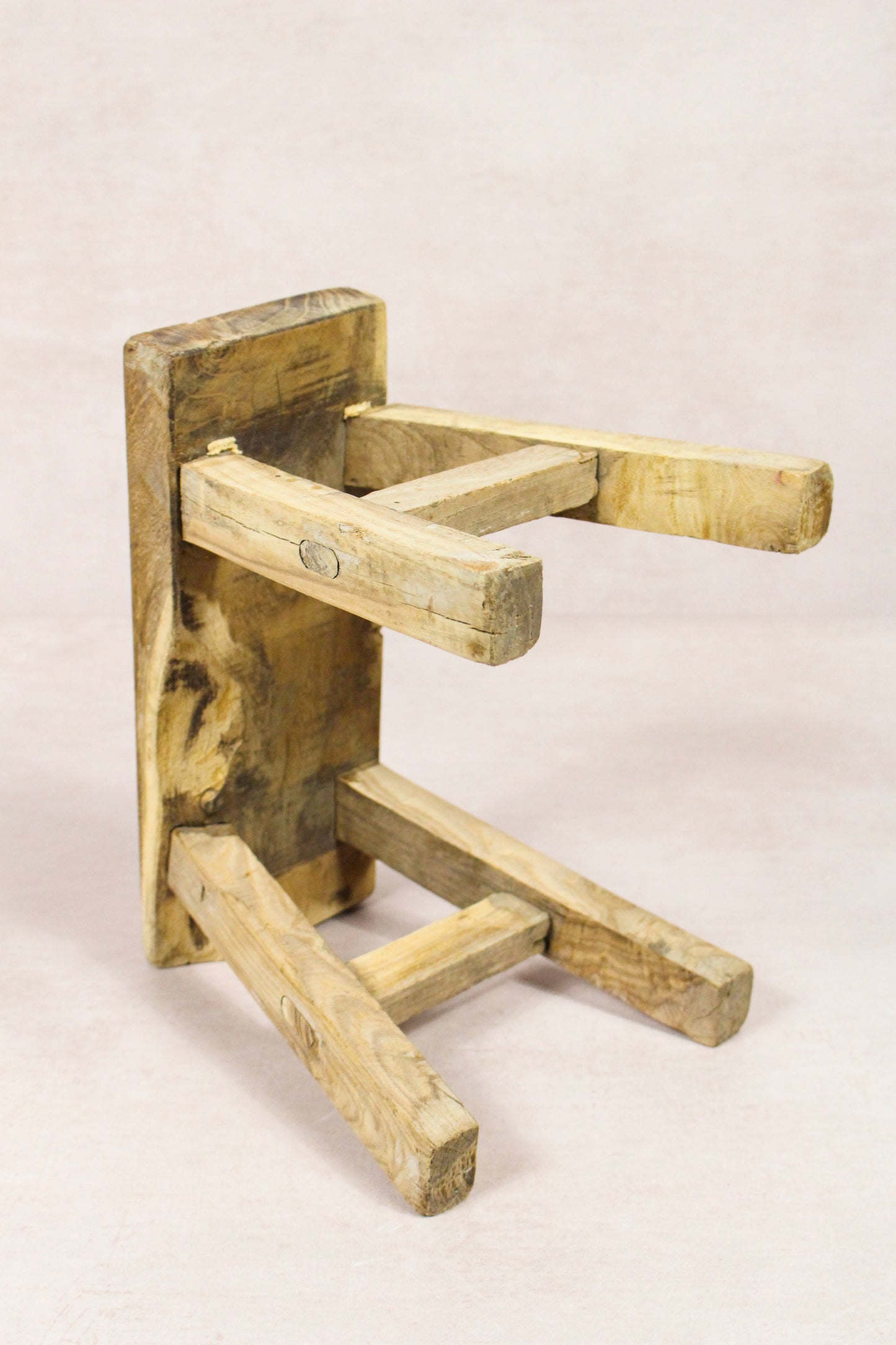Vintage Rustic Stool - Elm wood - Small - 228
