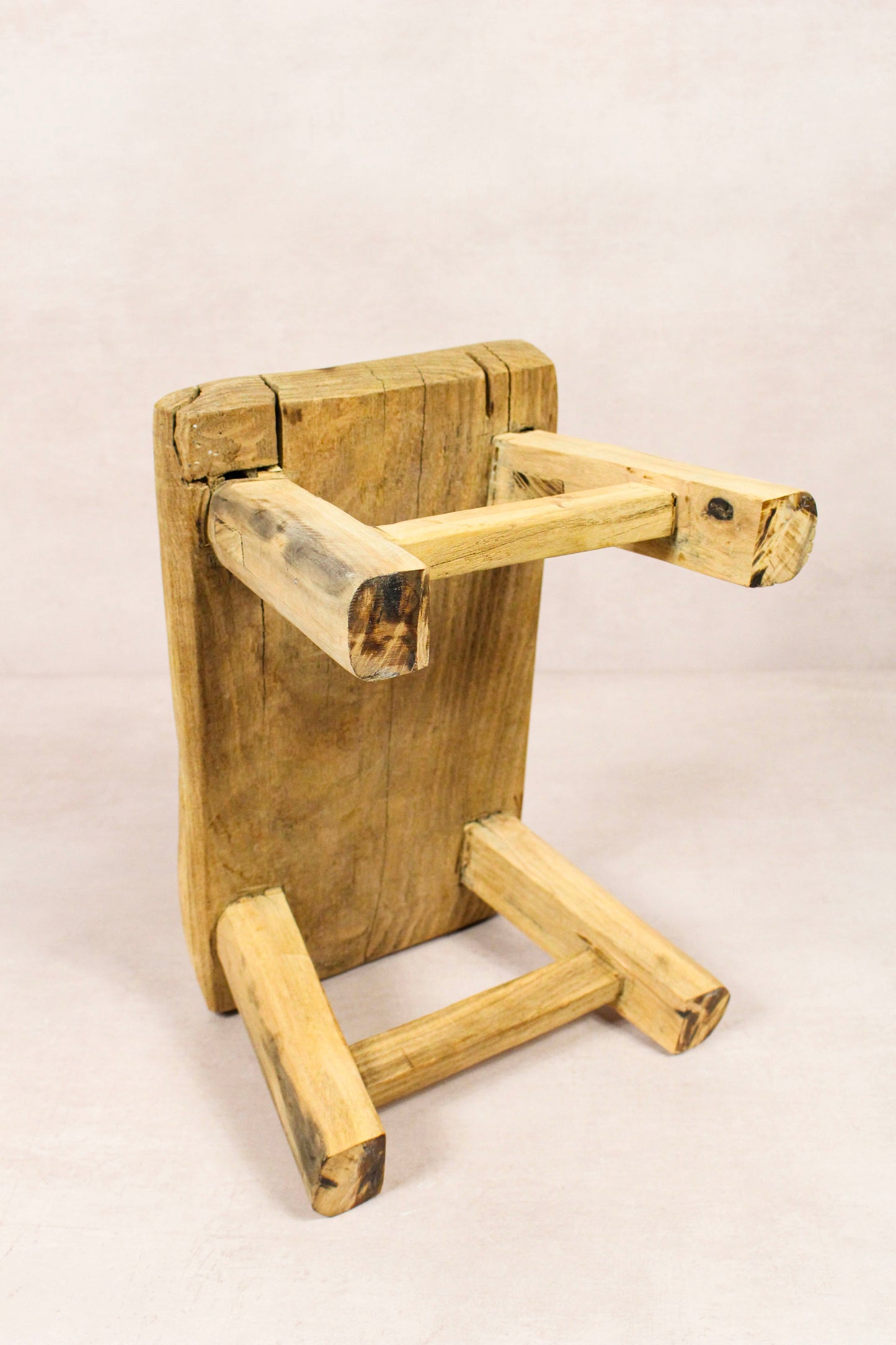 Vintage Rustic Stool - Elm wood - Small - 229