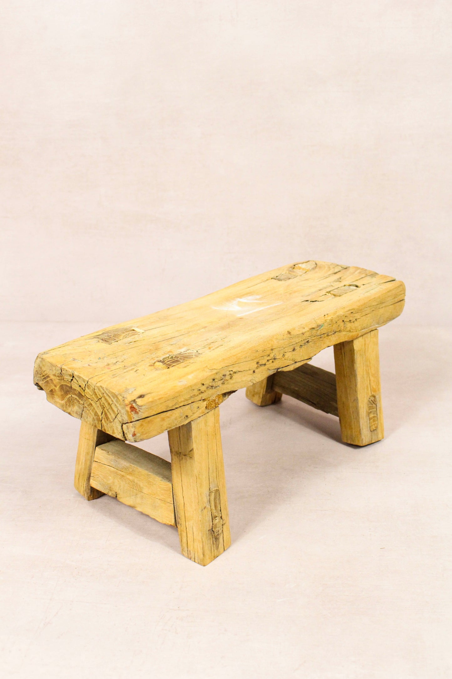 Vintage Rustic Stool - Elm wood - Small - 231