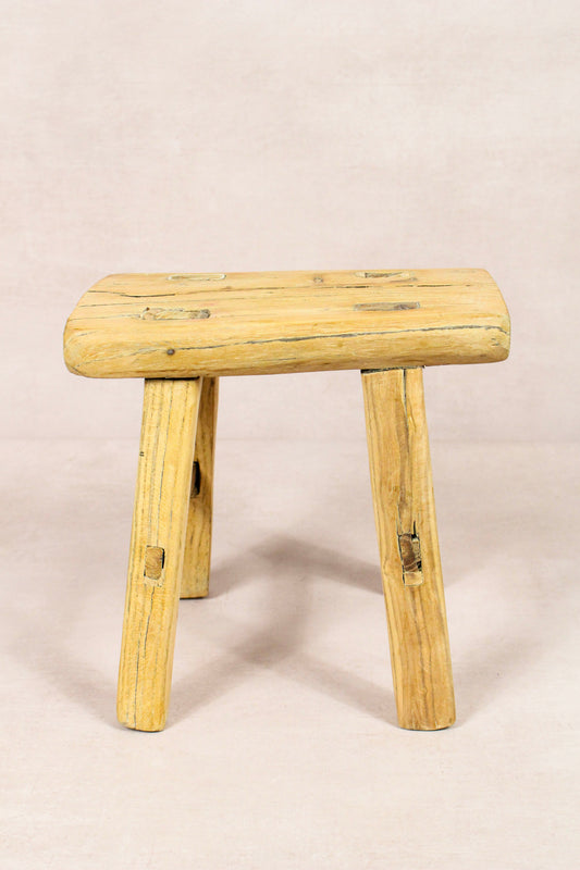 Vintage Rustic Stool - Elm wood - Small - 232