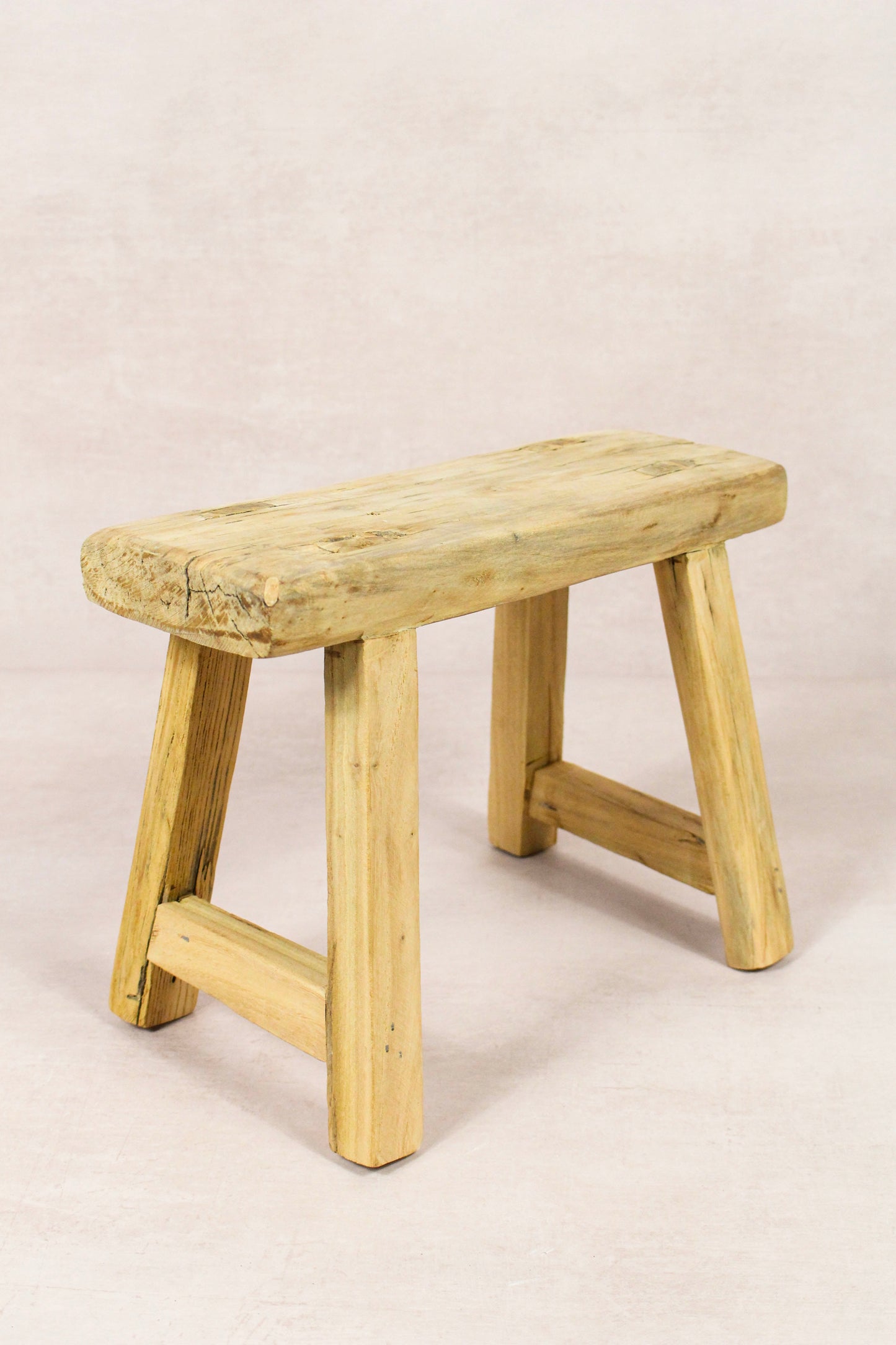 Vintage Rustic Stool - Elm wood - Small - 233