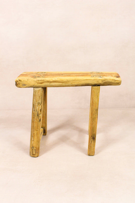 Vintage Rustic Stool - Elm wood - Small - 235
