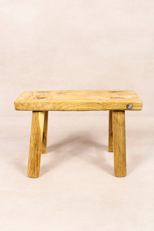 Vintage Rustic Stool - Elm wood - Small - 236