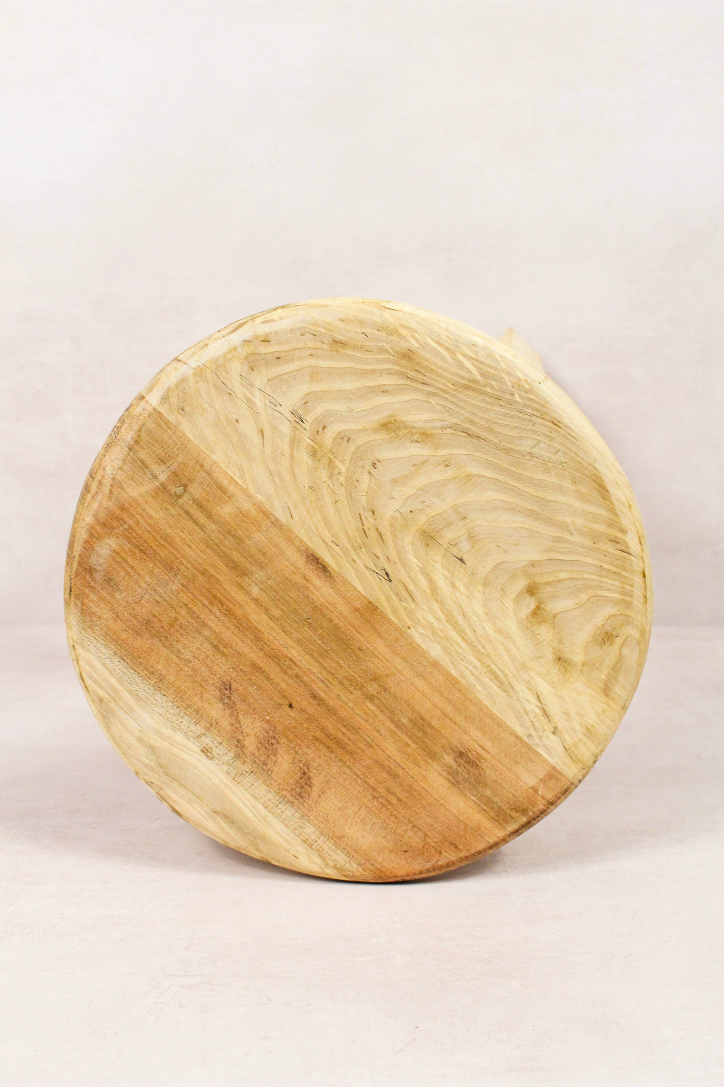Vintage Rustic Round Stool - Elm wood - 238