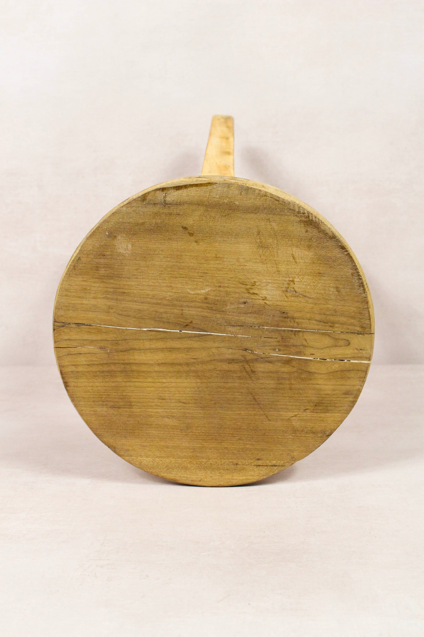 Vintage Rustic Round Stool - Elm wood - 241