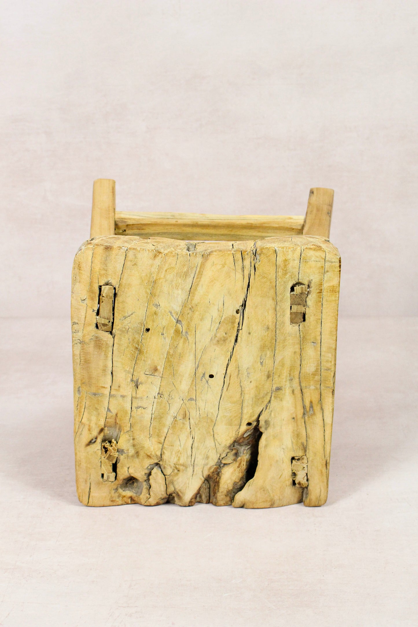 Vintage Rustic Stool - Elm wood - Small - 242