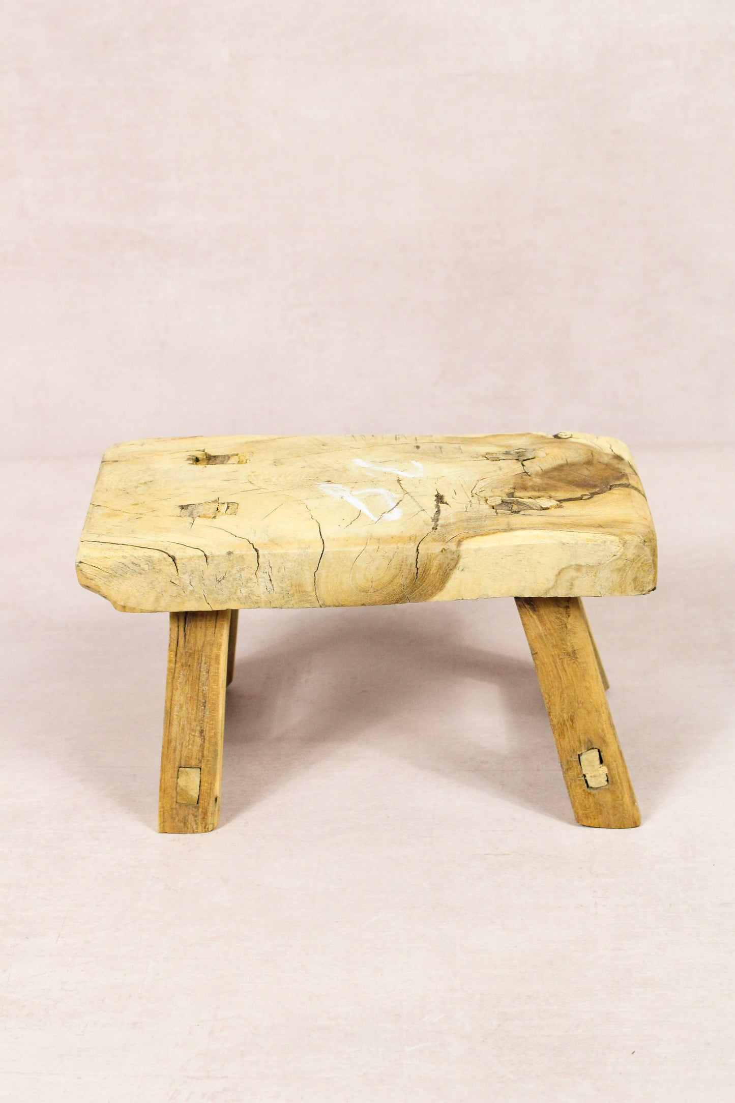 Vintage Rustic Stool - Elm wood - Small - 245